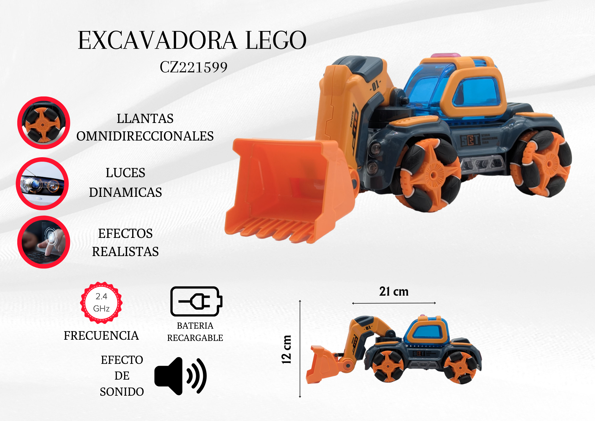 Excavadora Lego